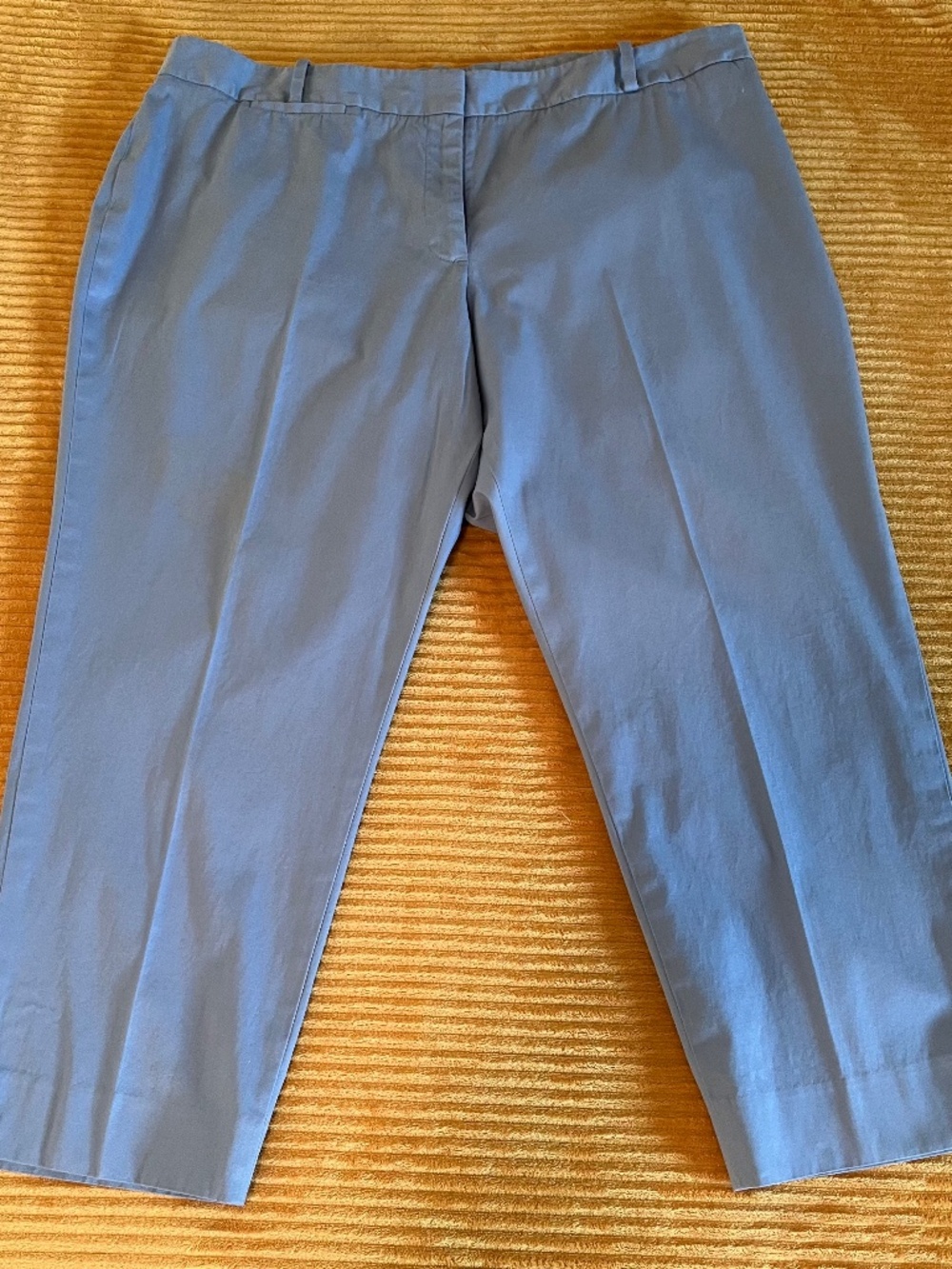Talbots Women Light Blue Cropped Ankle Pants 16W Classic Style